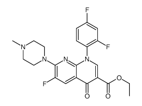 ethyl 1-(2,4-difluorophenyl)-6-fluoro-7-(4-methylpiperazin-1-yl)-4-oxo-1,8-naphthyridine-3-carboxylate