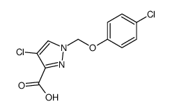 4-chloro-1-[(4-chlorophenoxy)methyl]pyrazole-3-carboxylic acid