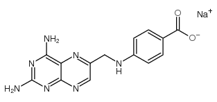 4-(N-[2,4-Diamino-6-pteridinylmethyl]amino)benzoic acid sodium salt