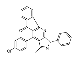 4-(4-chlorophenyl)-3-methyl-1-phenylindeno[2,1-e]pyrazolo[3,4-b]pyridine-5(1H)-one