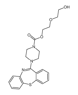 4-Dibenzo[b,f][1,4]thiazepin-11-yl-1-piperazinecarboxylic acid 2-(2-hydroxyethoxy)ethyl ester