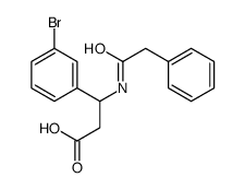 3-(3-bromophenyl)-3-[(2-phenylacetyl)amino]propanoic acid