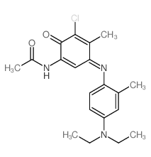 N-[5-chloro-3-[4-(diethylamino)-2-methylanilino]-4-methyl-6-oxocyclohexa-2,4-dien-1-ylidene]acetamide