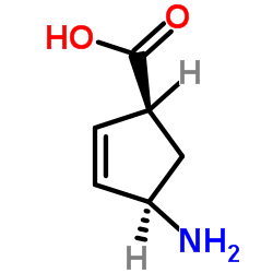 (-)-(1s,4r)-4-aminocyclopent-2-enecarboxylic acid