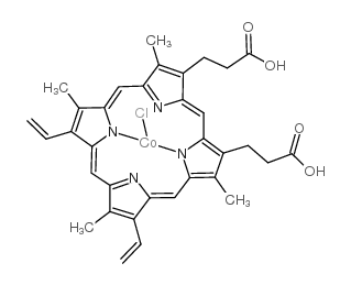 3-[18-(2-carboxyethyl)-7,12-bis(ethenyl)-3,8,13,17-tetramethylporphyrin-21,23-diid-2-yl]propanoic acid,chlorocobalt(2+)