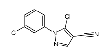 5-chloro-1-(3-chlorophenyl)pyrazole-4-carbonitrile