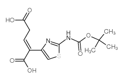 2-(2-tert-Butoxycarbonylaminothiazol-4-yl)-2-pentenedioic acid