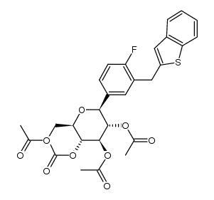 (1S)-1,5-Anhydro-1-C-[3-(benzo[b]thien-2-ylmethyl)-4-fluorophenyl]-D-glucitol 2,3,4,6-tetraacetate