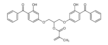 1,3-bis(4-benzoyl-3-hydroxyphenoxy)propan-2-yl 2-methylprop-2-enoate