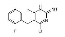 4-Chloro-5-(2-fluorobenzyl)-6-methyl-2-pyrimidinamine