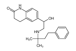 6-[1-hydroxy-2-[(2-methyl-4-phenylbutan-2-yl)amino]ethyl]-3,4-dihydro-1H-quinolin-2-one