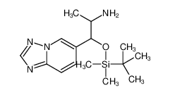 1-[tert-butyl(dimethyl)silyl]oxy-1-([1,2,4]triazolo[1,5-a]pyridin-6-yl)propan-2-amine CAS:1043907-96-5 第1张