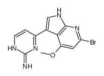 4-(6-Bromo-4-methoxy-1H-pyrrolo[2,3-b]pyridin-3-yl)-2-pyrimidinamine CAS:1048966-68-2 第1张