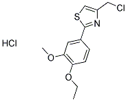 4-(chloromethyl)-2-(4-ethoxy-3-methoxyphenyl)-1,3-thiazole hydrochloride CAS:1052545-61-5 第1张