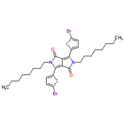 3,6-Bis(5-bromothiophen-2-yl)-2,5-dioctylpyrrolo[3,4-c]pyrrole-1,4(2H,5H)-dione CAS:1057401-13-4 第1张