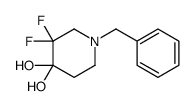 1-benzyl-3,3-difluoropiperidine-4,4-diol