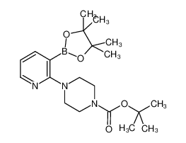 tert-Butyl 4-(3-(4,4,5,5-tetramethyl-1,3,2-dioxaborolan-2-yl)pyridin-2-yl)piperazine-1-carboxylate CAS:1073354-42-3 第1张