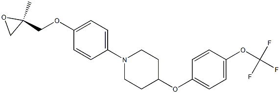 (R)-1-(4-((2-methyloxiran-2-yl)methoxy)phenyl)-4-(4-(trifluoromethoxy)phenoxy)piperidine