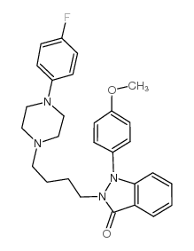 2-[4-[4-(4-fluorophenyl)piperazin-1-yl]butyl]-1-(4-methoxyphenyl)indazol-3-one CAS:108674-88-0 第1张