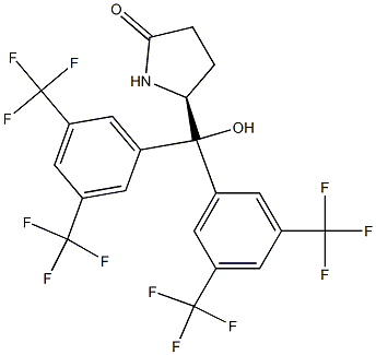 (5S)-5-[Bis[3,5-bis(trifluoromethyl)phenyl]hydroxymethyl]-2-pyrrolidinone,99%e.e. CAS:1092807-24-3 第1张