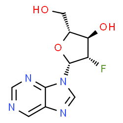 Purine -9-beta-D-(2'-deoxy-2'-fluoro) arabinoriboside