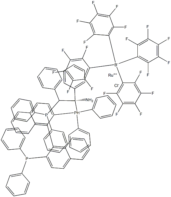 Chloro[(R)-2,2'-bis(diphenylphosphino)-1,1'-binaphthyl)][(1R,2R)-2-(diphenylphosphino)-1,2-diphenylethanamine]ruthenium(II) , tetrakis(pentafluorophenyl)borate