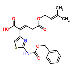 2-[2-[[(Phenylmethoxy)carbonyl]amino]-4-thiazolyl]-2-pentenedioic Acid 5-(3-methyl-2-butenyl) Ester Cas:115065-79-7 第1张