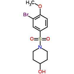 4-​Piperidinol, 1-​[(3-​bromo-​4-​methoxyphenyl)​sulfonyl]​