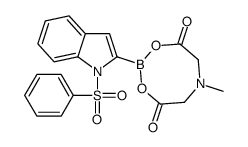 2-[1-(benzenesulfonyl)indol-2-yl]-6-methyl-1,3,6,2-dioxazaborocane-4,8-dione CAS:1158984-95-2 第1张