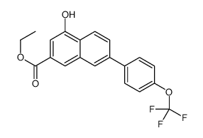 Ethyl 4-hydroxy-7-[4-(trifluoromethoxy)phenyl]-2-naphthoate