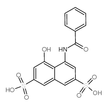 4-benzamido-5-hydroxynaphthalene-2,7-disulfonic acid