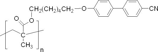 Poly[6-[4-(4-cyanophenyl)phenoxy]hexyl methacrylate]