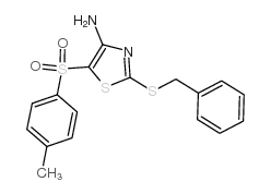 2-benzylsulfanyl-5-(4-methylphenyl)sulfonyl-1,3-thiazol-4-amine