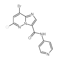 8-bromo-6-chloro-N-pyridin-4-ylimidazo[1,2-b]pyridazine-3-carboxamide