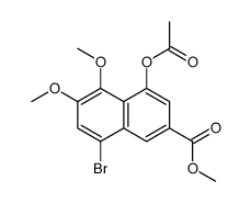 Methyl 4-acetoxy-8-bromo-5,6-dimethoxy-2-naphthoate CAS:1178511-91-5 第1张