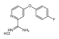 4-(4-fluorophenoxy)pyridine-2-carboximidamide,hydrochloride