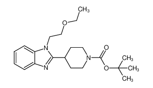 Tert-butyl4-(1-(2-ethoxyethyl)-1H-benzo[d]iMidazol-2-yl)piperidine-1-carboxylate Cas:1181267-36-6 第1张