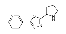 2-pyridin-3-yl-5-pyrrolidin-2-yl-1,3,4-oxadiazole