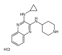 2-N-cyclopropyl-3-N-piperidin-4-ylquinoxaline-2,3-diamine,hydrochloride