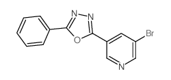 2-(5-Bromopyridin-3-yl)-5-phenyl-1,3,4-oxadiazole