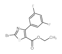 ethyl 2-bromo-4-(3,5-difluorophenyl)-1,3-thiazole-5-carboxylate CAS:1188123-06-9 第1张