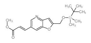 (E)-Methyl 3-(2-((tert-butyldimethylsilyloxy)methyl)furo[3,2-b]pyridin-6-yl)acrylate