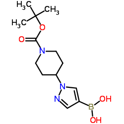 1-(1-(tert-Butoxycarbonyl)piperidin-4-yl)-1H-pyrazol-4-ylboronic Acid CAS:1190875-39-8 manufacturer price 第1张