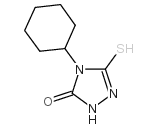 4-cyclohexyl-5-sulfanylidene-1,2,4-triazolidin-3-one CAS:119185-58-9 第1张