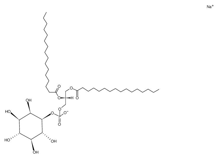 1D-myo-inositol-1-(1',2'-di-O-hexadecanoyl-sn-glycer-3'-yl sodium phosphate)