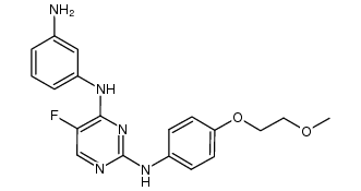 N4-(3-aminophenyl)-5-fluoro-N2-(4-(2-methoxyethoxy)phenyl)pyrimidine-2,4-diamine