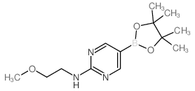 2-(2-Methoxyethylamino)pyrimidine-5-boronic acid, pinacol ester CAS:1202805-24-0 第1张