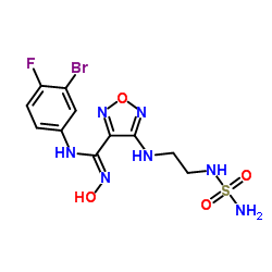 4-[[2-[(Aminosulfonyl)amino]ethyl]amino]-N'-(3-bromo-4-fluorophenyl)-N-hydroxy-1,2,5-oxadiazole-3-carboximidamide