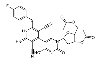 [(2R,5R)-3-acetyloxy-5-[5-[2-amino-3,5-dicyano-6-(4-fluorophenyl)sulfanylpyridin-4-yl]-2,4-dioxopyrimidin-1-yl]oxolan-2-yl]methyl acetate