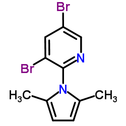 Pyridine, 3,​5-​dibromo-​2-​(2,​5-​dimethyl-​1H-​pyrrol-​1-​yl)​- CAS:1210477-73-8 第1张